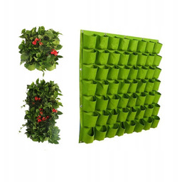 Doniczka Wisząca Filc Kaskada Warzyw Ziół Truskawek Ogród