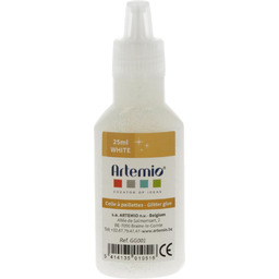 Artemio Biały perłowy klej z brokatem