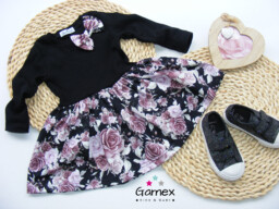 Gamex Sukienka dziecięca Black Rose