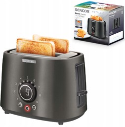 Toster elektryczny opiekacz kanapek 1000W 2 Tosty czarny