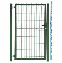 Furtka 170cm zielona Panelowa dwa Słupki RAL6005 ogrodzeniowa