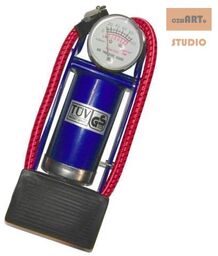 POMPKA NOŻNA Z MANOMETREM 1 CYLINDER
