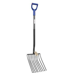 Widły do ziemniaków z metalowym trzonkiem 10-zębowe 28