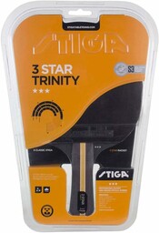 STIGA Trinity 3-gwiazdkowy kij do tenisa stołowego, czarny/czerwony