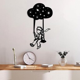 Stylowe, czarne dekoracyjne akcesoria ścienne, 34 x 62