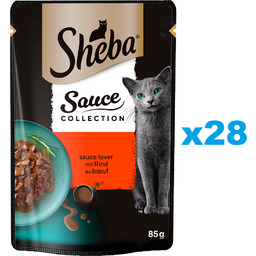 SHEBA Sauce Collection Beef 28x85g kawałki z wołowiną