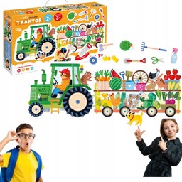 Puzzle Czuczu Traktor Moto Puzzle Dla Dzieci 2+