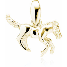 Elegancki pozłacany srebrny wisior koń konik kucyk srebro