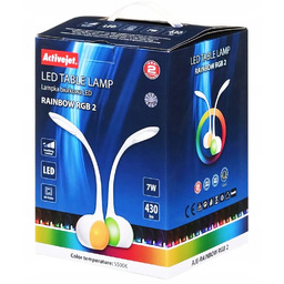 Activejet Aje-rainbow 2 Lampka biurkowa Led Rgb 7W