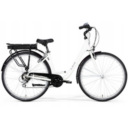 Rower Elektryczny M_bike e_CITY 728 Biały 43 CM