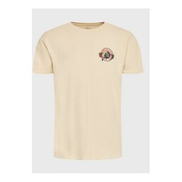 Brixton T-Shirt Geneva 16847 Beżowy Regular Fit