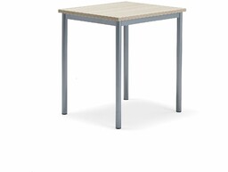 Biurko BORÅS PLUS, 700x600x760 mm, popielaty laminat, szary