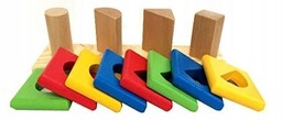 Sorter Kostka Zabawka Edukacyjna z drewna dla Dzieci