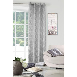 Eurofirany firanka, tkanina, srebrna, 140 x 250 x