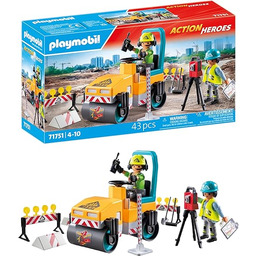 PLAYMOBIL Action Heroes Budowa drogi Zabawka budowlana