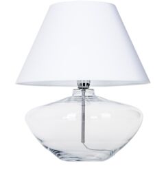 Lampa stołowa do sypialni szklana MADRID WHITE L008031215