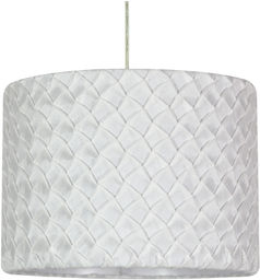 Candellux SUSAN 31-29843 lampa wisząca plisowana tkanina biała