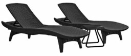 KETER Leżaki Pacific Set 231465 Grafit