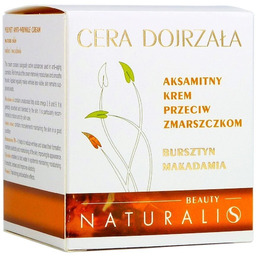 Naturalis, Cera Dojrzała, krem przeciwzmarszczkowy bursztyn makadamia, 50
