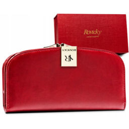 Portfel skórzany Rovicky [DH] R-42123-SG czerwony