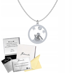 Naszyjnik Srebrny Mały Książę 925 Łańcuszek Prezent Dzień