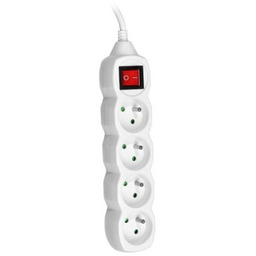 Przedłużacz Tracer PowerCord 3m, 4 gniazda, z wyłącznikiem,