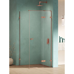 Miedziana kabina prysznicowa 120x110 prawa EXK-6428 Eventa Copper