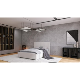 Łóżko tapicerowane Flavio wersja ramowa z pojemnikiem lub