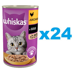 WHISKAS Adult puszka 24x400g - mokra karma