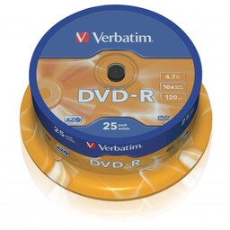 Płyty DVD-R Verbatim 4.7GB Cake 25szt. 43522