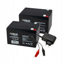 2x Akumulator Gel 12V 15Ah Do Autka Bramy