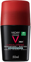 Vichy Homme Clinical Control, antyperspirant roll-on dla mężczyzn,
