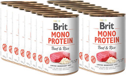 BRIT MONO PROTEIN BEEF & BROWN RICE 18x400g