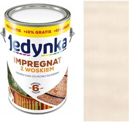 Jedynka Impregnat Z Woskiem Do Drewna 5,5L Biały