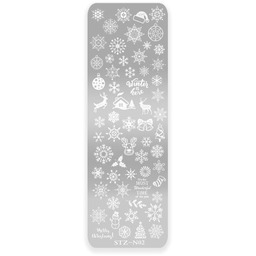 Blaszka świąteczna ze wzorkami do stempli STN-N02