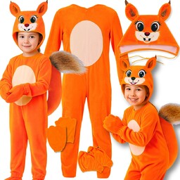 Strój Wiewiórki Przebranie Wiewiórka Kigurumi Zwierzątko Karnawał 134