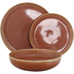 WeHome zestaw naczyń dla 6 osób, 18-częściowy kolorowy