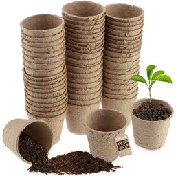 Doniczki torfowe Turgon, 6 cm 60 szt.