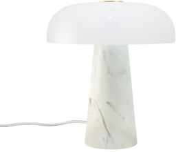 Dftp Marmurowa lampa stołowa Glossy 2520015001 grzybek biały