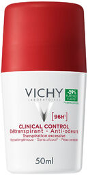 Vichy Clinical Control, antyperspirant roll-on dla kobiet, 96-godzinna