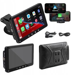 Radio Samochodowe Przenośne Ekran Dotykowy 7 Cali Carplay