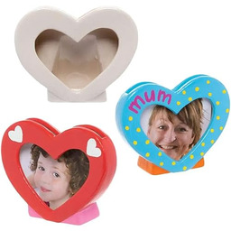 Baker Ross Porcelanowe ramki na zdjęcia w kształcie