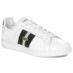 Lacoste Sneakersy trampki męskie białe White 747SMA0047147 r.44.5