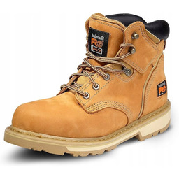 TIMBERLAND TRZEWIKI MĘSKIE SKÓRZANE BEŻOWE Z OZDOBNYMI ŁATAMI