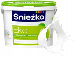 Śnieżka Eko farba akrylowa biała mat 10L