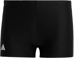 adidas 3 Stripes Bokserki do pływania, Black/White, L-XL