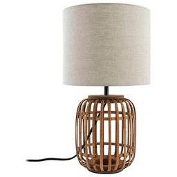 Lindby - Marzanna Lampa Stołowa Grey/Wood