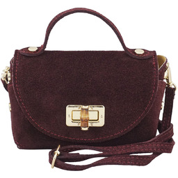 Barberinis Mała torebka zamszowa wizytowa - Bordowa