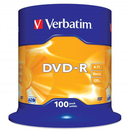 Płyty DVD-R Verbatim 4.7GB Cake 100szt. 43549