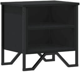 Elior Czarna szafka nocna w stylu loft -